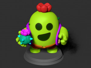 spike - brawl stars fanart 3D प्रिंट मॉडल