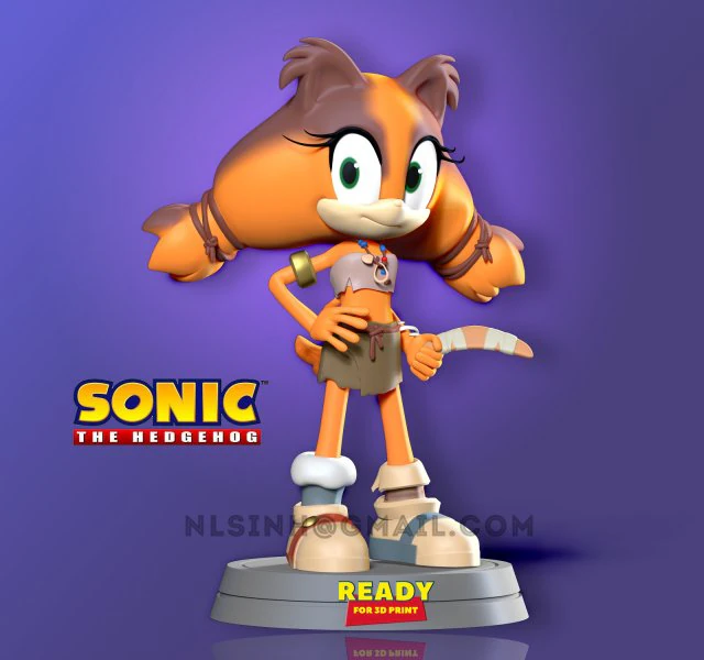 sticks the badger 3D Print Model .c4d .max .obj .3ds .fbx .stl .blend 