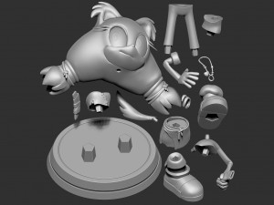 sticks the badger 3Dプリントモデル