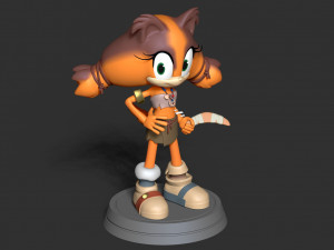 sticks the badger 3Dプリントモデル