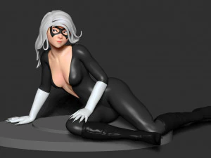 black cat 3D Print Model