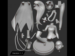 batgirl fanart 3D Print Model