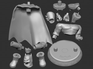 batman chibi 3D 打印模型