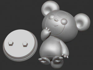 teddiursa pokemon fanart 3D Print Model