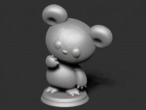 teddiursa pokemon fanart 3D Print Model