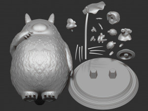 my neighbor totoro fanart 3D 프린트 모델
