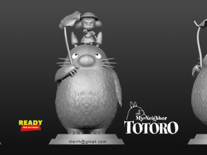 my neighbor totoro fanart 3D 프린트 모델