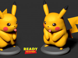 pikachu fanart Modelo de impresión 3D