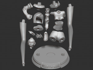 android 18 - dragon ball fanart Modelo de Impressão 3D