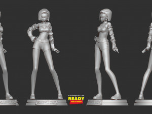 android 18 - dragon ball fanart Modelo de Impressão 3D