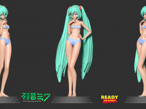Miku fanart Modello di stampa 3D