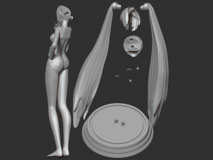 Miku fanart Modello di stampa 3D