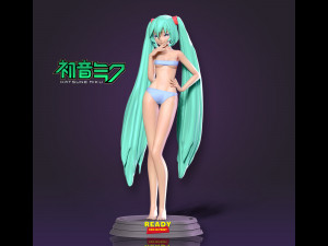 Miku fanart Modello di stampa 3D