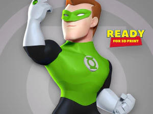 Grüne Laterne-Fanart 3D Druckmodell