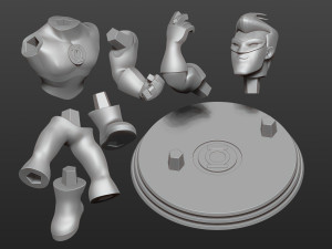 green lantern fanart 3D प्रिंट मॉडल