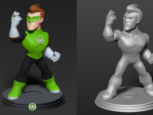 green lantern fanart 3D प्रिंट मॉडल