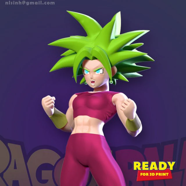 kefla - dragon ball super 3D Print Model .c4d .max .obj .3ds .fbx .stl .blend 