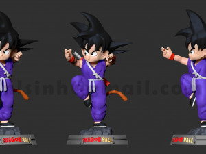 teen goku 3D Baskı Modeli