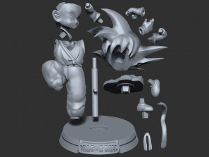 teen goku 3D Baskı Modeli