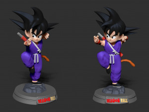teen goku 3D Baskı Modeli