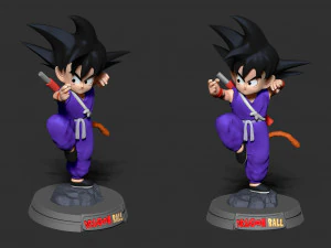 teen goku 3D Print Model