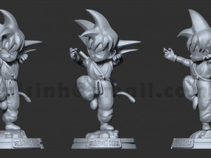 teen goku 3D Baskı Modeli