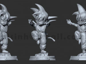 teen goku 3D Print Model