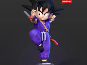 teen goku 3D Print Model