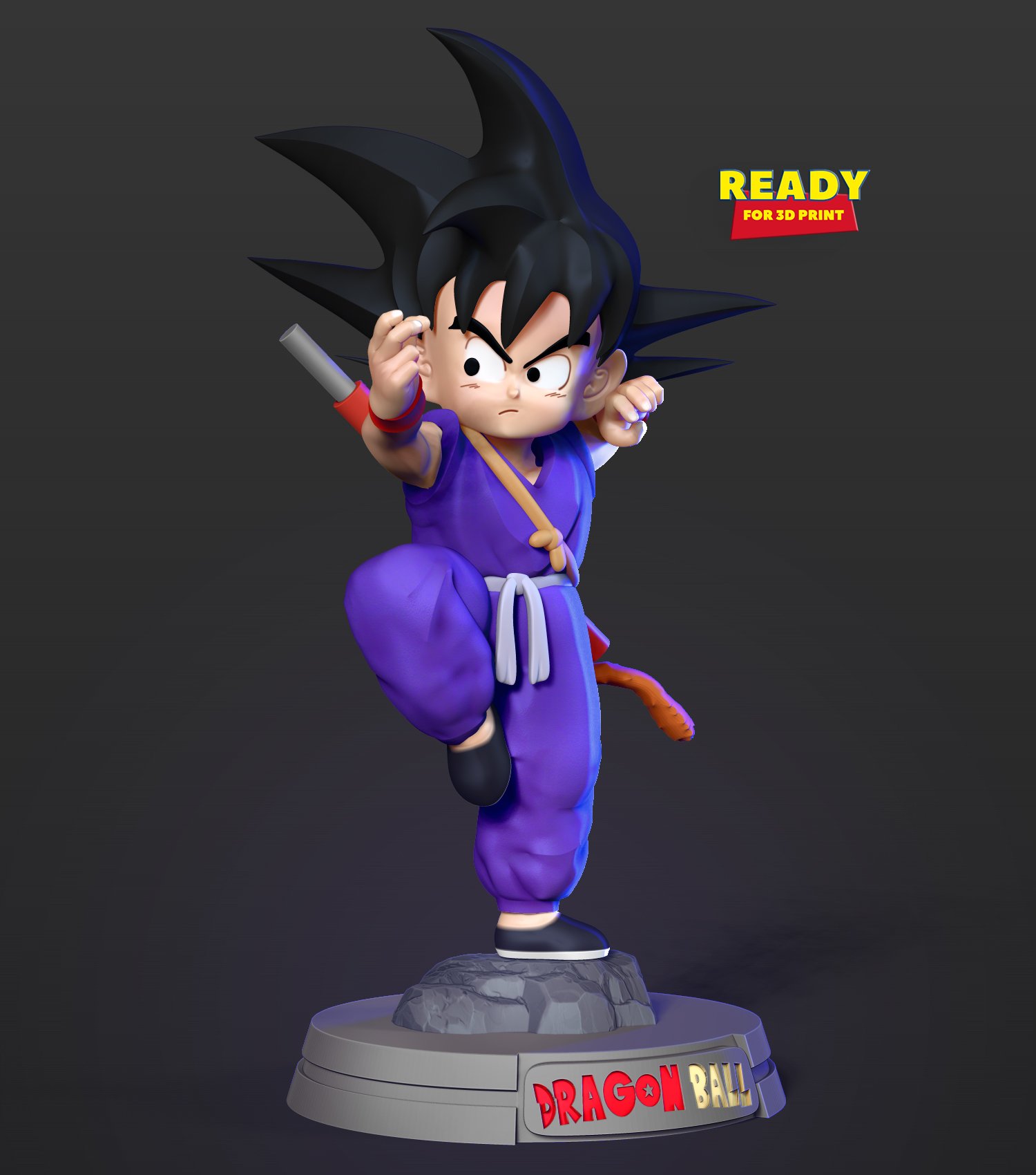 Teen Goku 3d Model In Child 3dexport