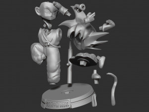teen goku 3D Baskı Modeli