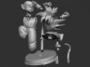 teen goku 3D Print Model