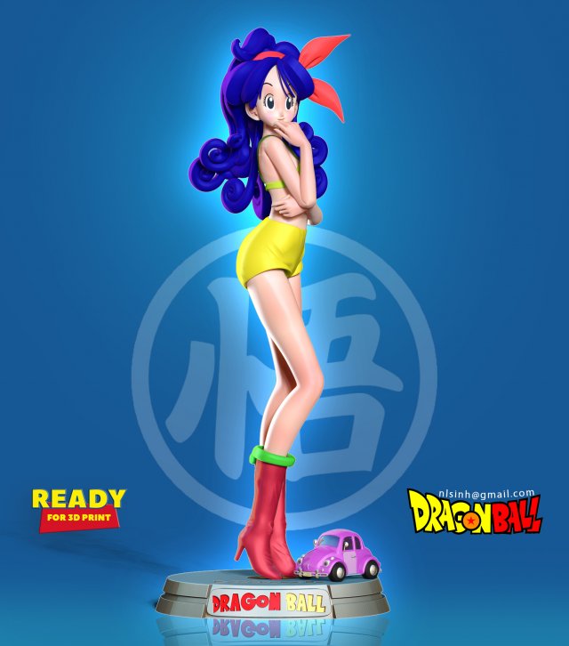 launch and car - dragon ball fanart Modelo de impresión 3D .c4d .max .obj .3ds .fbx .stl .blend 