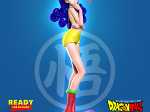 launch and car - dragon ball fanart 3D-printmodel