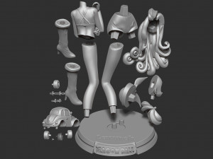 launch and car - dragon ball fanart Modelo de impresión 3D