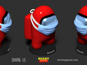 among us Modello di stampa 3D