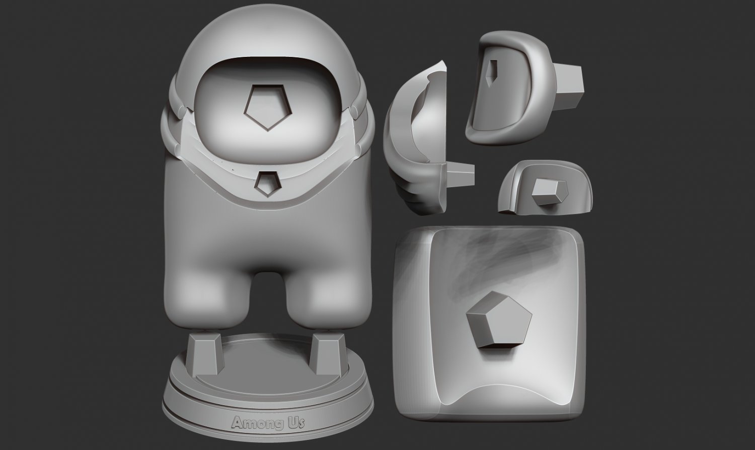 Among Us 3D Модель in Дитина 3DExport