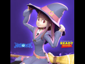 akko - k&uuml;&ccedil;&uuml;k cadı 3D Baskı Modeli