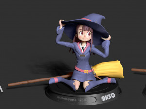 akko - little witch Model do druku 3D