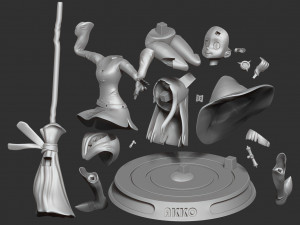 akko - little witch Model do druku 3D