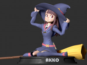 akko - little witch Model do druku 3D
