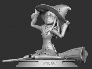 akko - little witch Model do druku 3D