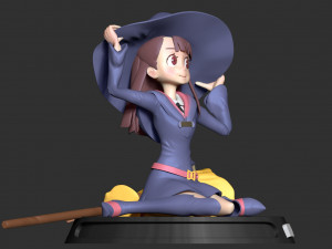 akko - little witch Model do druku 3D