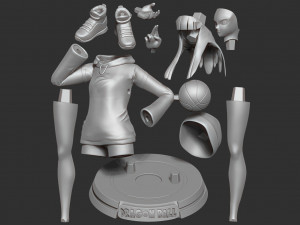 mai future - dragon ball fanart Model do druku 3D