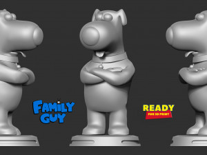 brian griffin - family guy fanart 3D Print Model