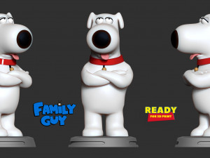 brian griffin - family guy fanart 3D Print Model