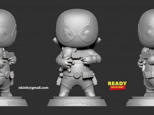 Deadpool chibi Modelo de impresión 3D