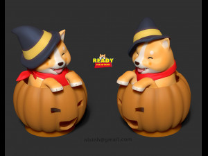 Shiba - Halloween season 3D 打印模型