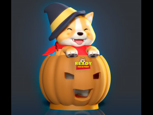 Shiba - Halloween season 3D 打印模型