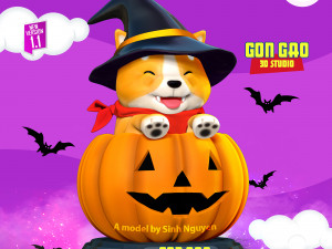 Shiba - Halloween season Modelo de impresión 3D