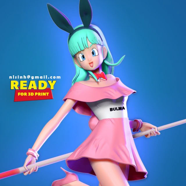 bulma - billiard master 3D Print Model .c4d .max .obj .3ds .fbx .stl .blend